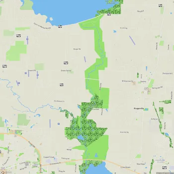 Map of Ray Roberts Lake State Park - Greenbelt Corridor