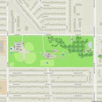 Map of Bradfield Park