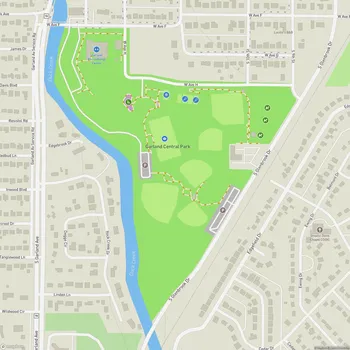 Map of Garland Central Park