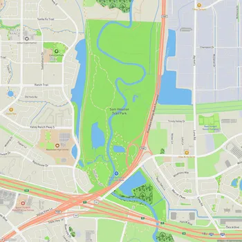 Map of Sam Houston Trail Park