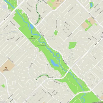 Map of Duck Creek Greenbelt