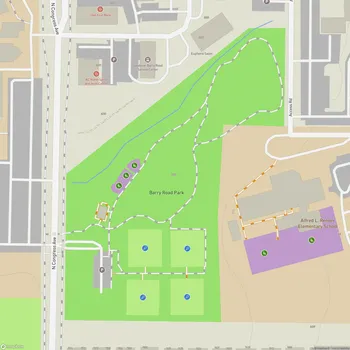 Map of Barry Road Park