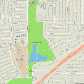 Map of Lakewood Greenway