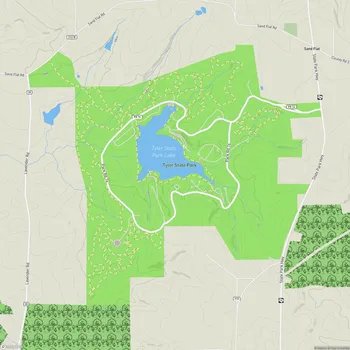 Map of Tyler State Park
