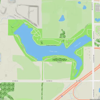 Map of Cedar Lake Park