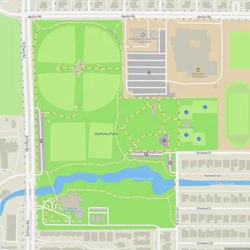 Map of Huffhines Park