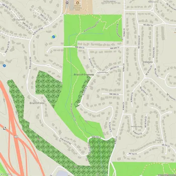 Map of Briarcliff Greenway