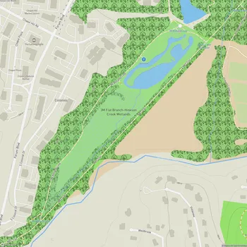 Map of 3M Flat Branch-Hinkson Creek Wetlands