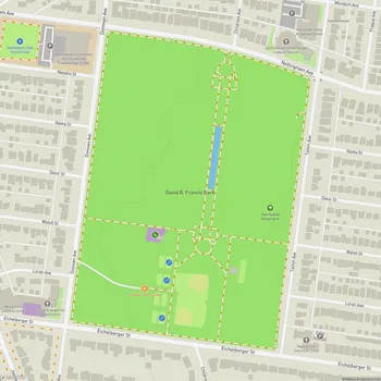 Map of David R. Francis Park