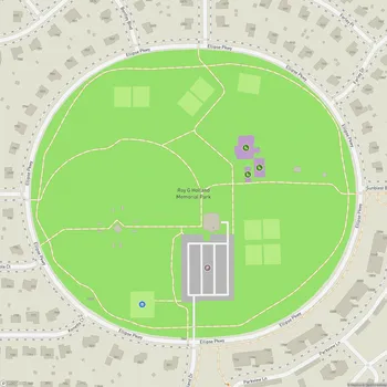 Map of Roy G Holland Memorial Park