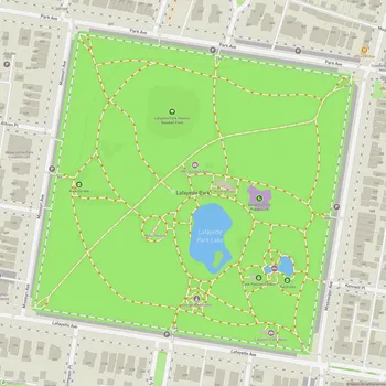 Map of Lafayette Park