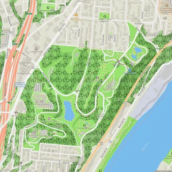 Map of Eden Park