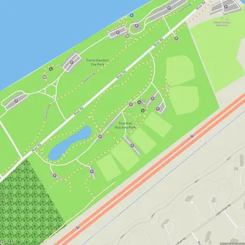 Map of Thurman Hutchins Park