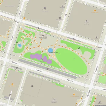 Map of Kiener Plaza