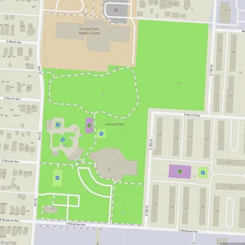 Map of Lincoln Park