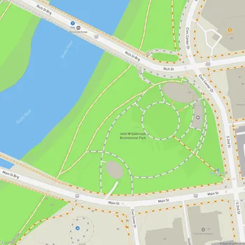 Map of John W Galbreath Bicentennial Park