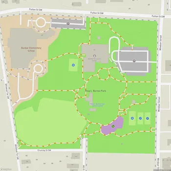 Map of Rosa L. Burney Park