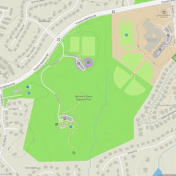 Map of William R. Davie Regional Park