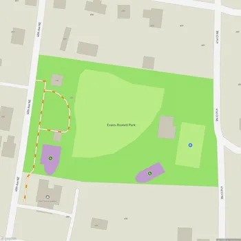 Map of Evans-Roshell Park