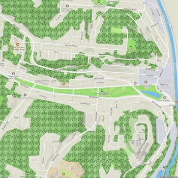 Map of Lick Run Greenway