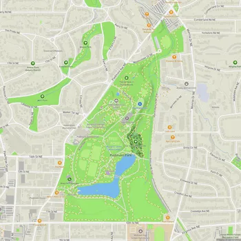 Map of Piedmont Park