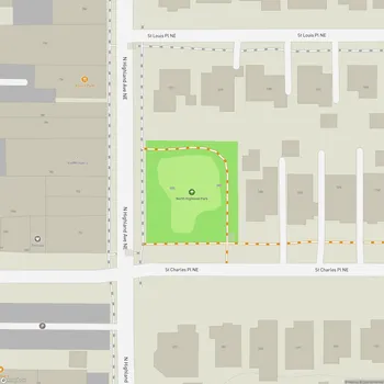 Map of North Highland Park
