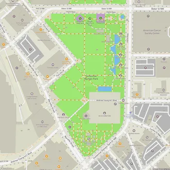 Map of Centennial Olympic Park