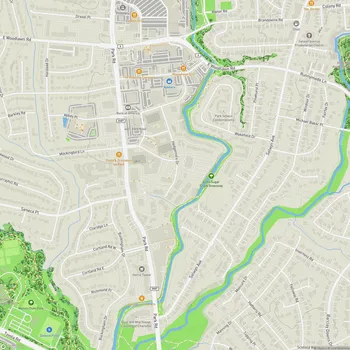 Map of Little Sugar Creek Greenway