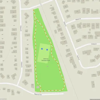 Map of James A. Shannon Park