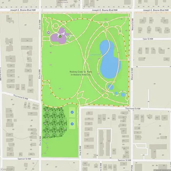 Map of Rodney Cook Sr. Park in Historic Vine City