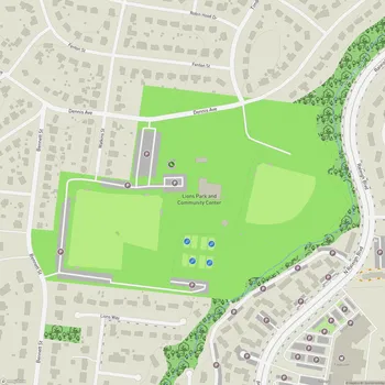 Map of Lions Park and Community Center