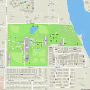 Map of Fort Lowell Park