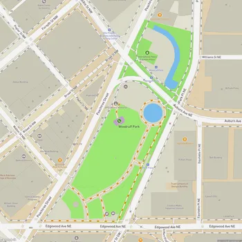 Map of Woodruff Park