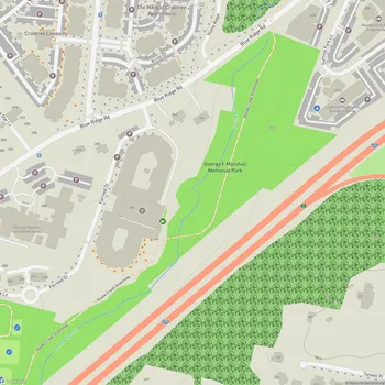 Map of George F Marshall Memorial Park