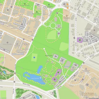 Map of Pullen Park
