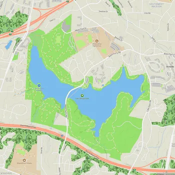Map of Lake Johnson Park