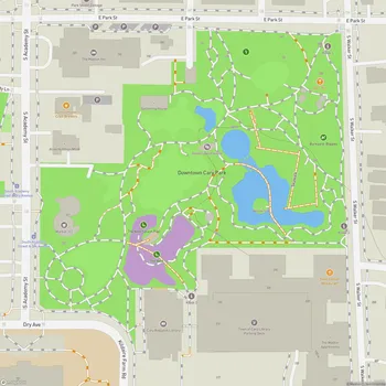 Map of Downtown Cary Park