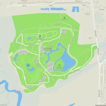 Map of James Island County Park
