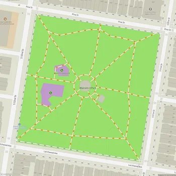 Map of Malcolm X Park