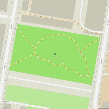 Map of Matthias Baldwin Park