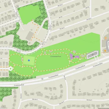Map of Crestwood Park