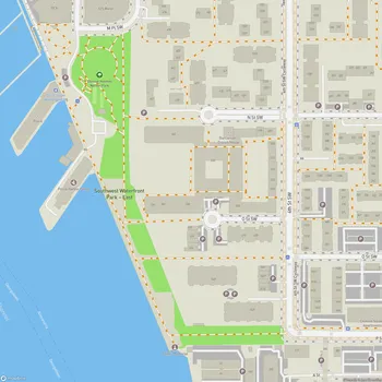Map of Southwest Waterfront Park - East