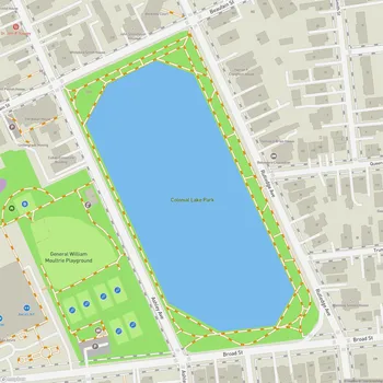 Map of Colonial Lake Park