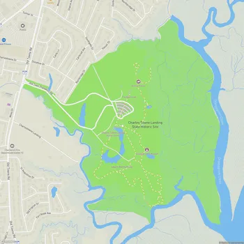 Map of Charles Towne Landing State Historic Site