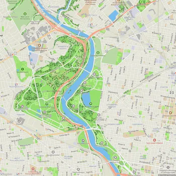 Map of East Fairmount Park