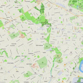 Map of Cobbs Creek Park