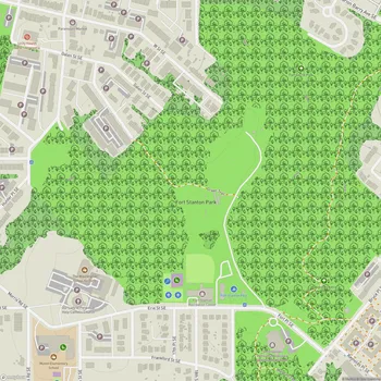 Map of Fort Stanton Park
