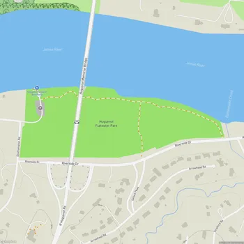 Map of Huguenot Flatwater Park