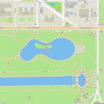 Map of Constitution Gardens