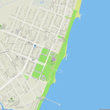 Map of Buckroe Beach and Park